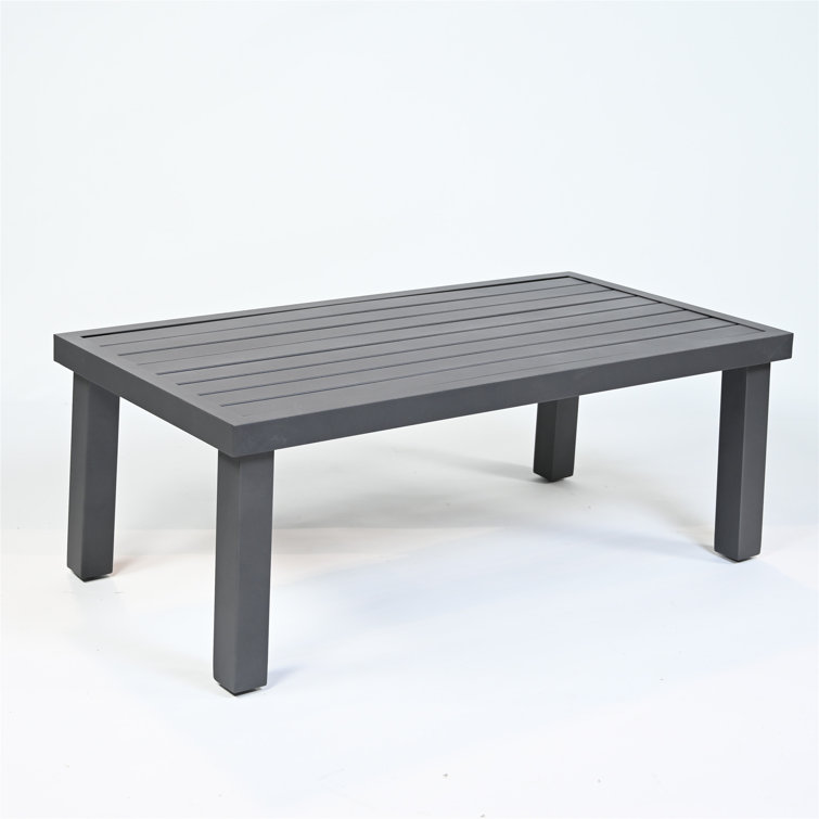 Birch Lane Brookes Metal Outdoor Coffee Table Wayfair Canada